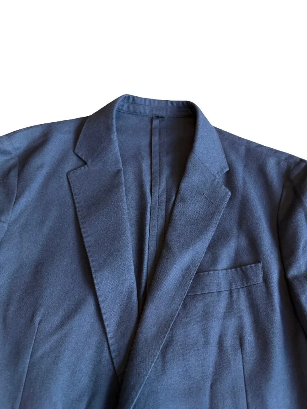 J. Crew Ludlow Two Piece Suit Moon British Cloth Wool Cotton Blazer Size 42R 32